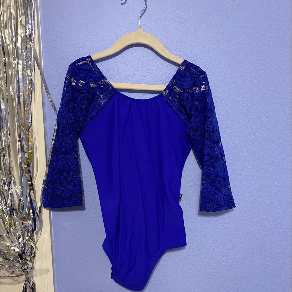 Lucky Leo Royal Blue Bliss Dance Leotard